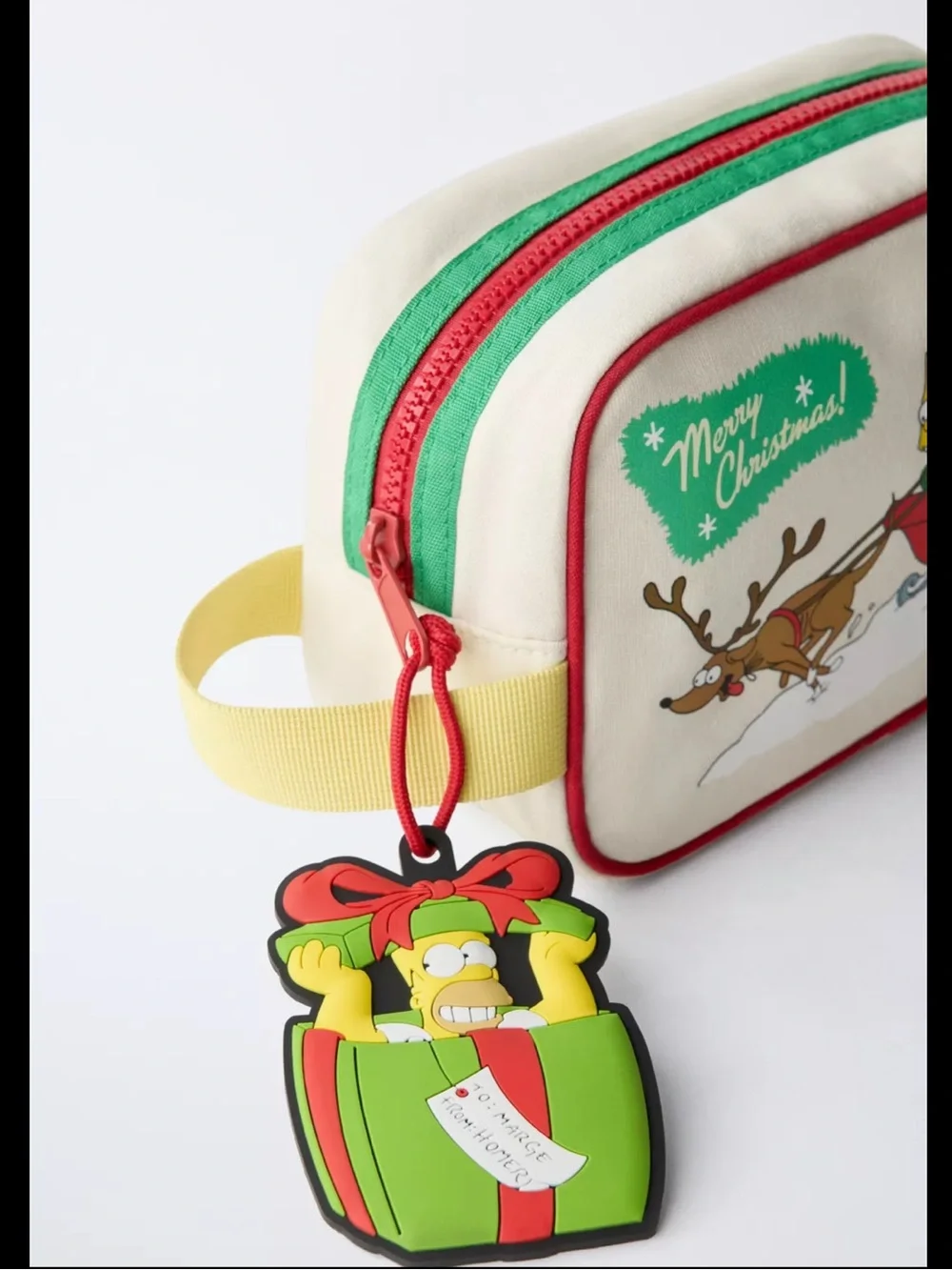 THE SIMPSONS ™ MATT GROENING SHOPPER BAG w/TOILETRY BAG SET